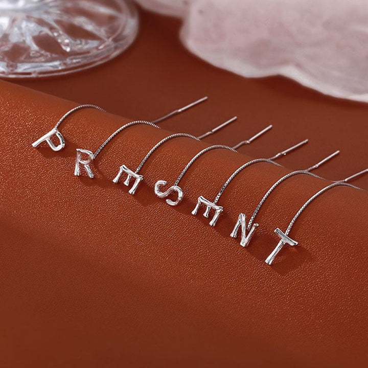 Lisslune | Shiny Alphabet Earrings