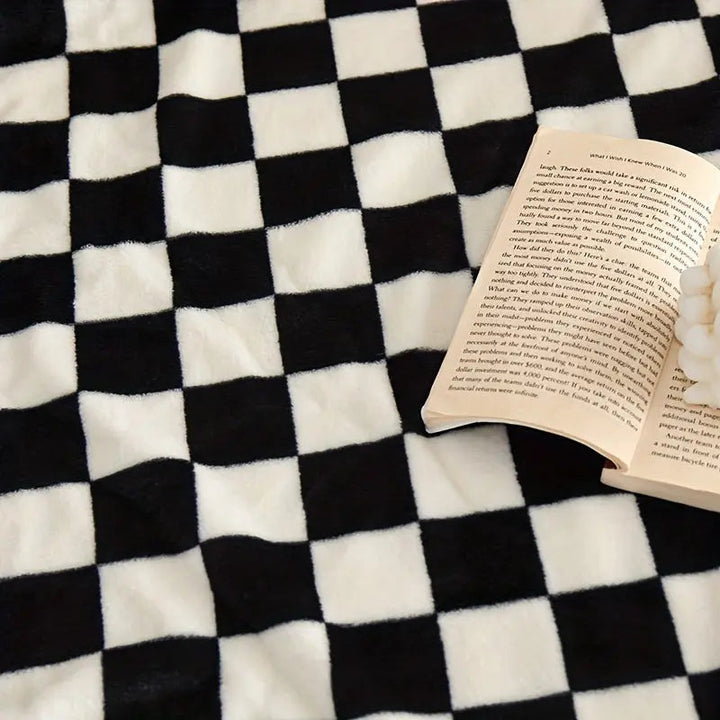Lisslune | Classic Check Blanket – Soft and Warm Blanket for Sofa and Bedroom