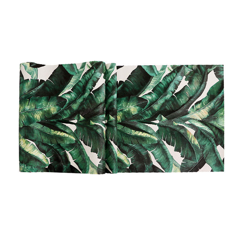 Lisslune | Tropical Banana Leaf Wall Covering for Accent Wall Contemporary Wallpaper, 33'