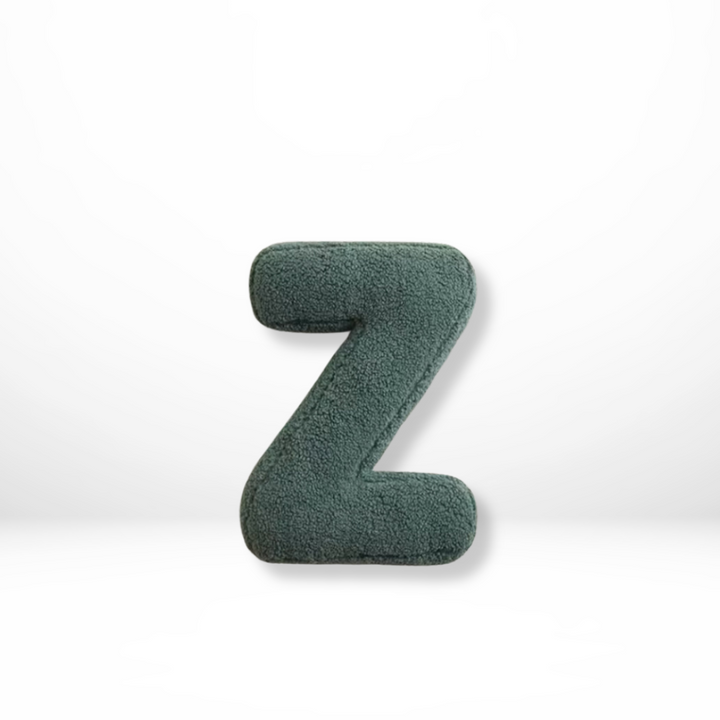 Lisslune | Alphabet Cushion Velura – Soft Velvet Decorative Cushion in Every Letter of the Alphabet