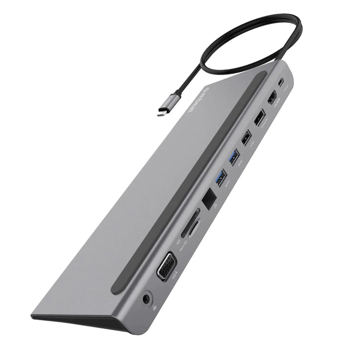 Lisslune | LapStation Pro – 11-in-1 USB-C Laptop Docking Station with HDMI, Ethernet & SD Card Ports
