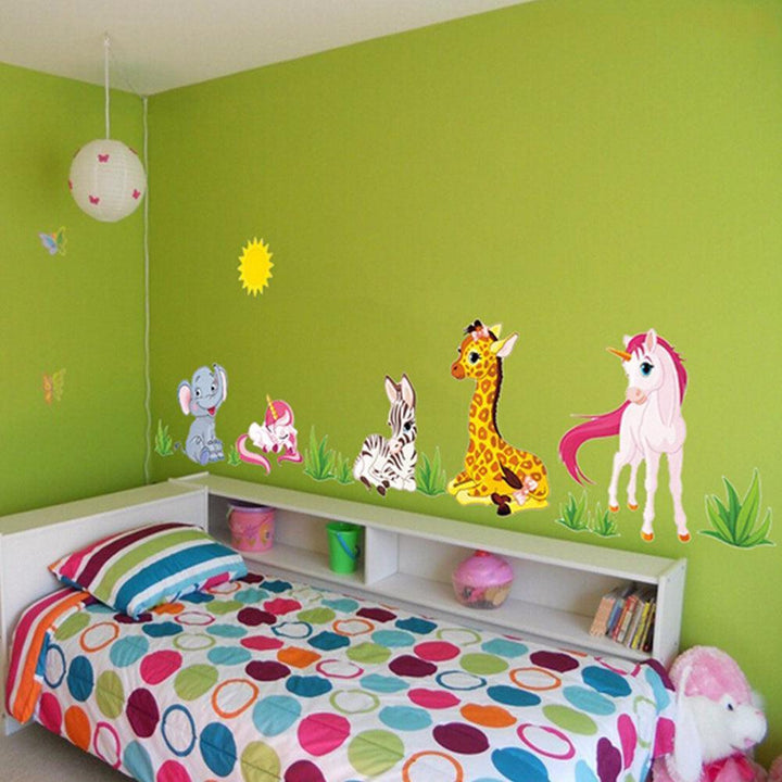Lisslune | Charming Jungle Animal Wall Stickers for the Kids' Room Makeover