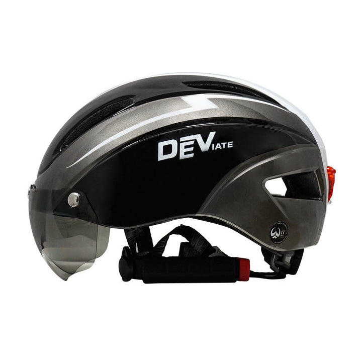 Lisslune | Bicycle Helmet Rider Helmet Sporty Helmet Glasses Rider Helmet Safety Light