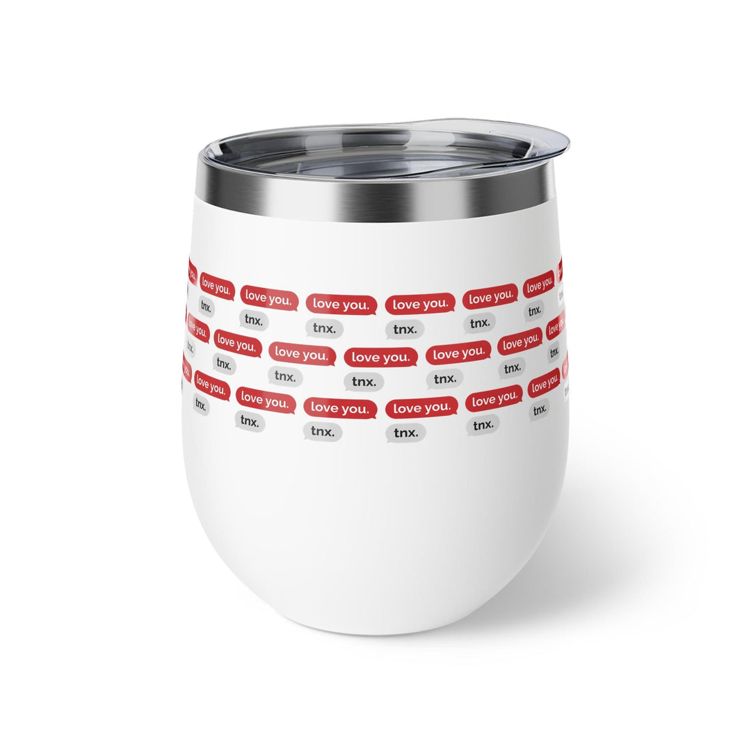 Lisslune | Cupid's Delight 12oz Insulated Stainless Steel Cup - Perfect Temperature Control