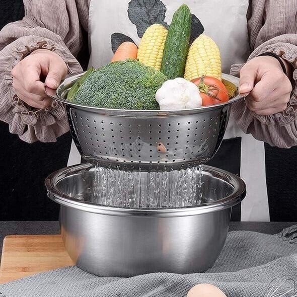 Lisslune | Multifunctional colander in stainless steel