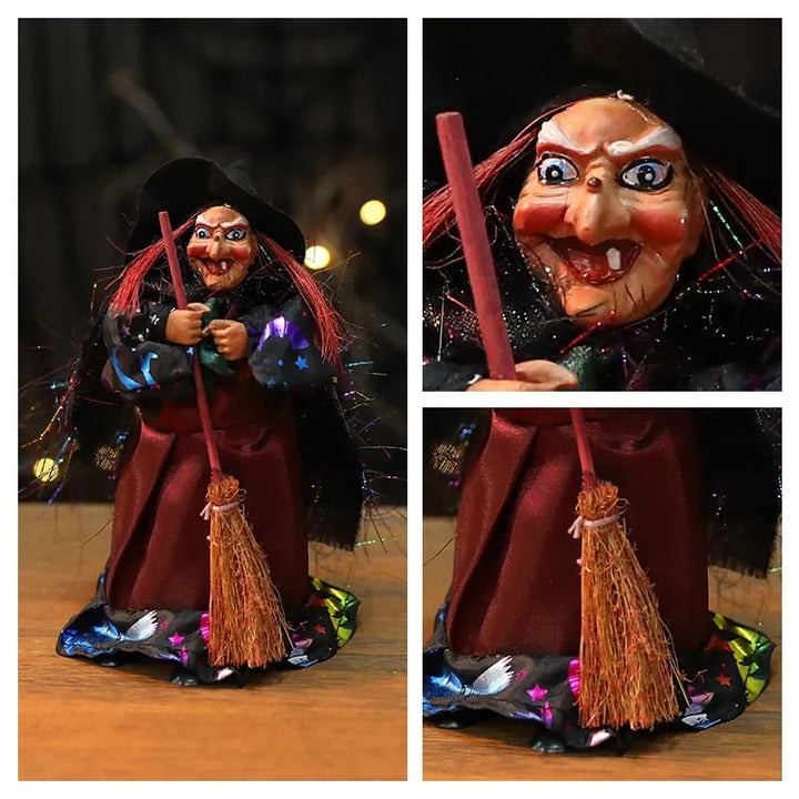 Lisslune | Halloween Witch Doll Statue Decor Desktop