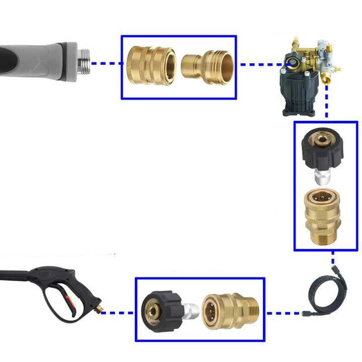 Lisslune | Hose Water Gun Quick Connector Adapter