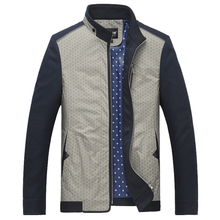 Men's leisure jacket with interior geometric pattern Lisslune