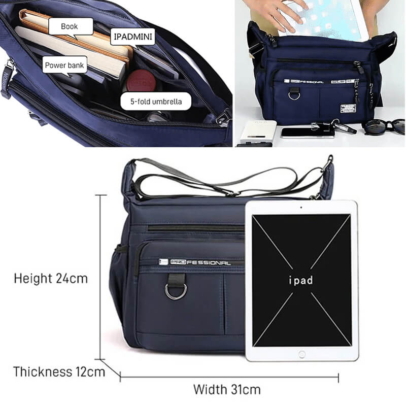 Lisslune | Light waterproof shoulder bag with large capacity