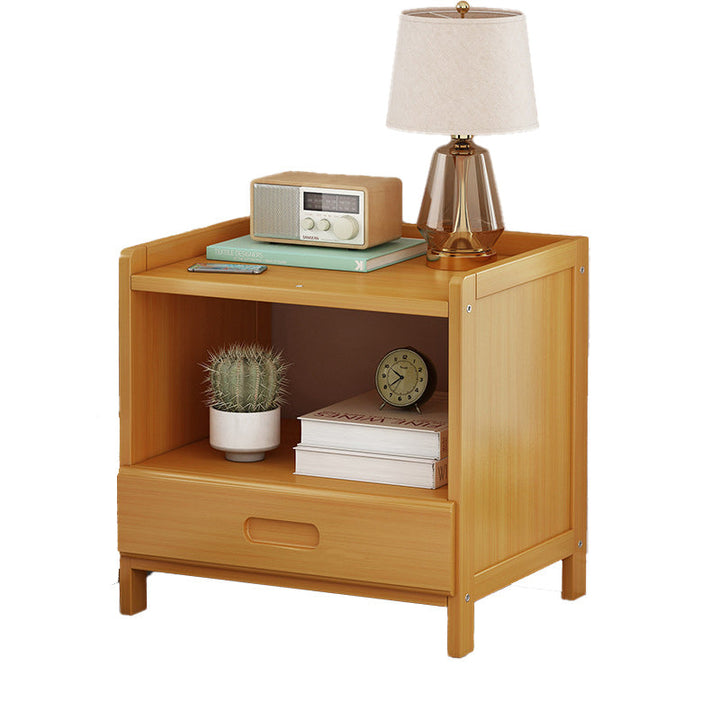 Lisslune | HanaCrate Japanese Nightstand | Solid Wood | 1 or 3 Drawers | Minimalist Design for Bedroom