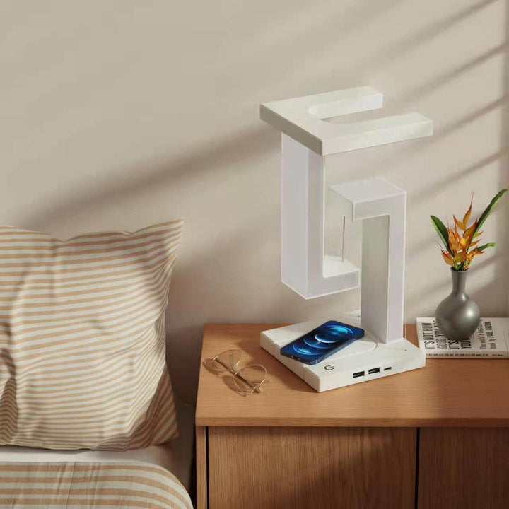 Lisslune | Creative Smartphone Wireless Charging Suspension Desk Lamp Balance Lamp Floating For Home Bedroom