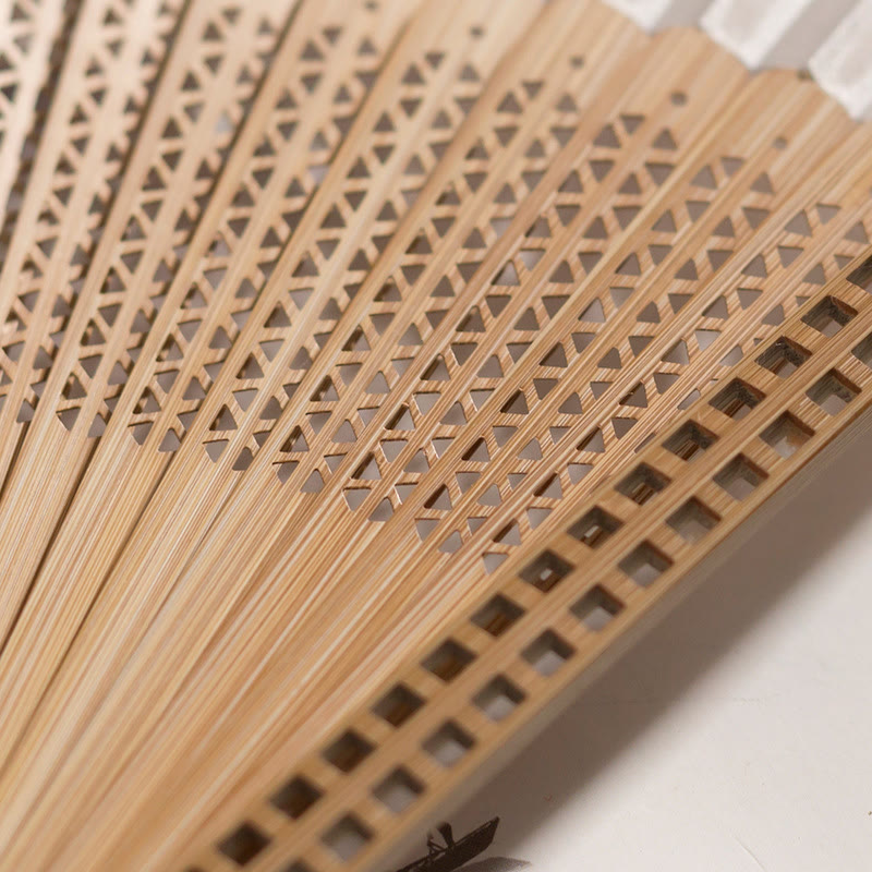 Lisslune | Hand fan made of bamboo silk