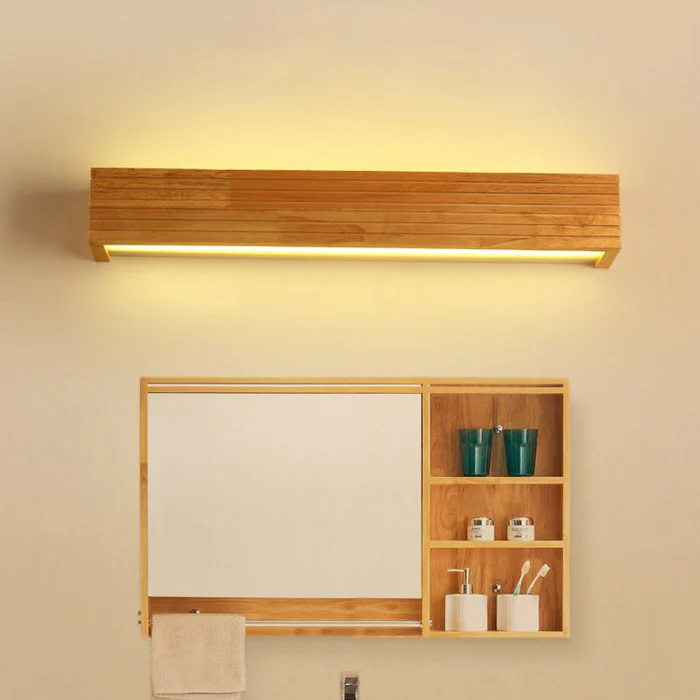 Lisslune | Wooden Wall Lights for Bathroom Mirrors – Stylish Functional Illumination for Home Decor & Vanity Lighting