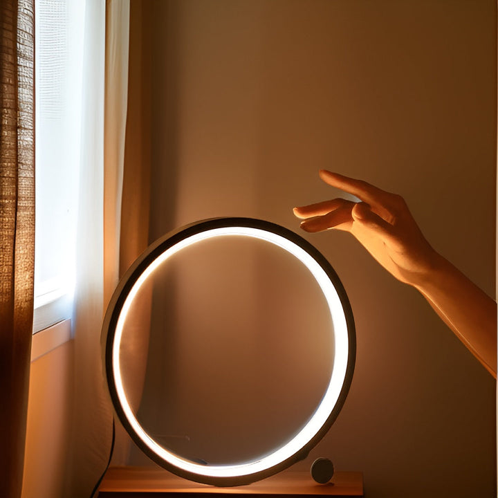Lisslune | LED Minimalist Dimmable Round Table Lamp - RumiLight