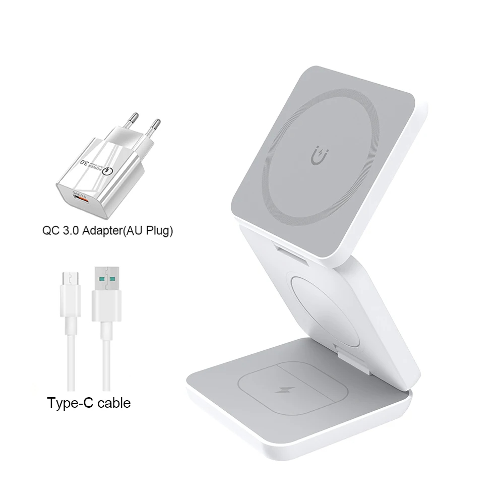 Lisslune | 3 in 1 foldable magnetic wireless charging station