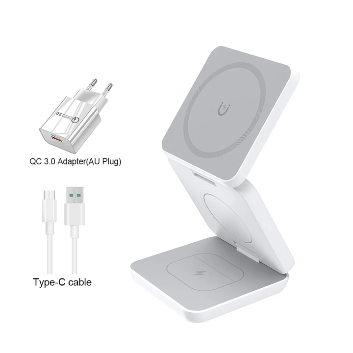 Lisslune | 3 in 1 foldable magnetic wireless charging station