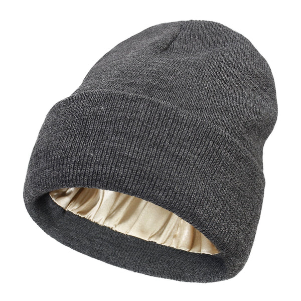 Lisslune | Noor Silk Winter Hat – Wool & Silk – Anti-Frizz Hair Protection