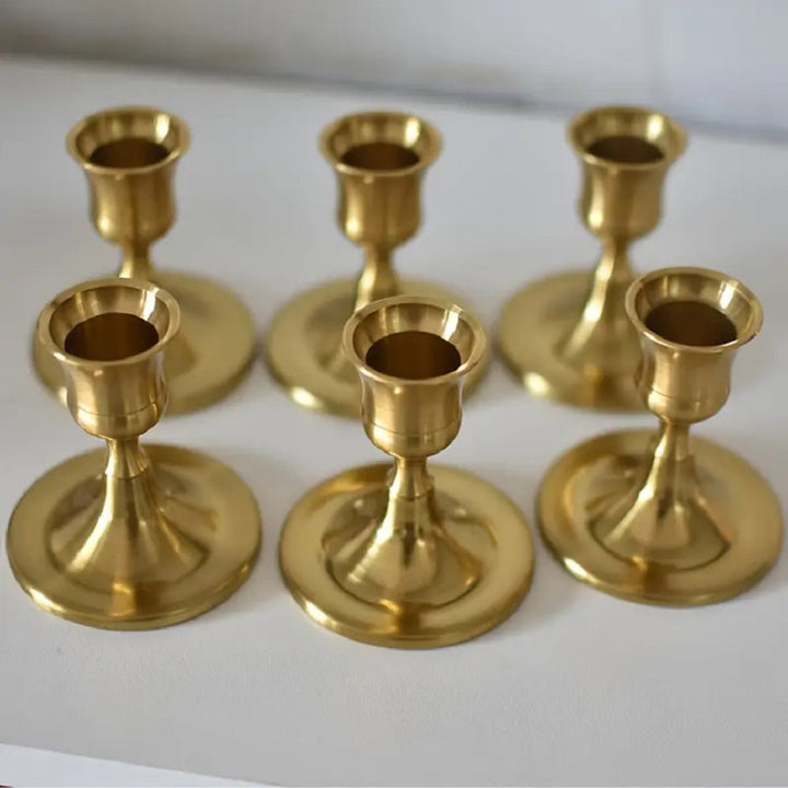 Lisslune | Shimmering Vintage Candle Holder | 2pc Set