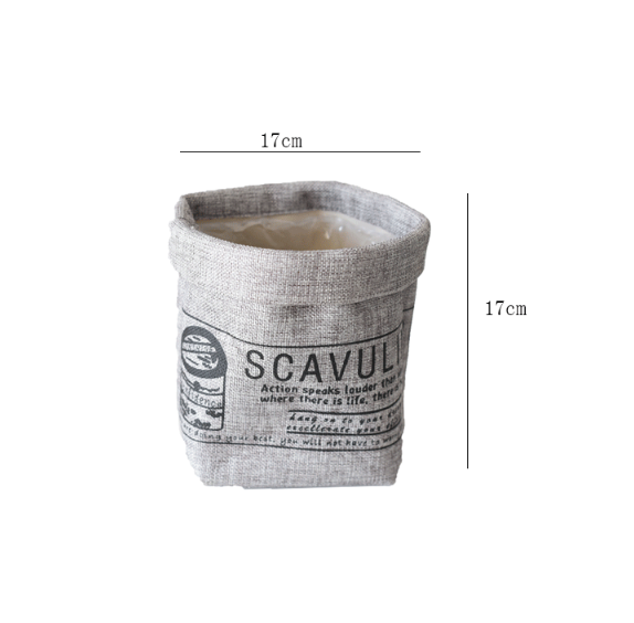 Lisslune | Decorative fabric plant pot with print – Versatile storage pot for plants and decor
