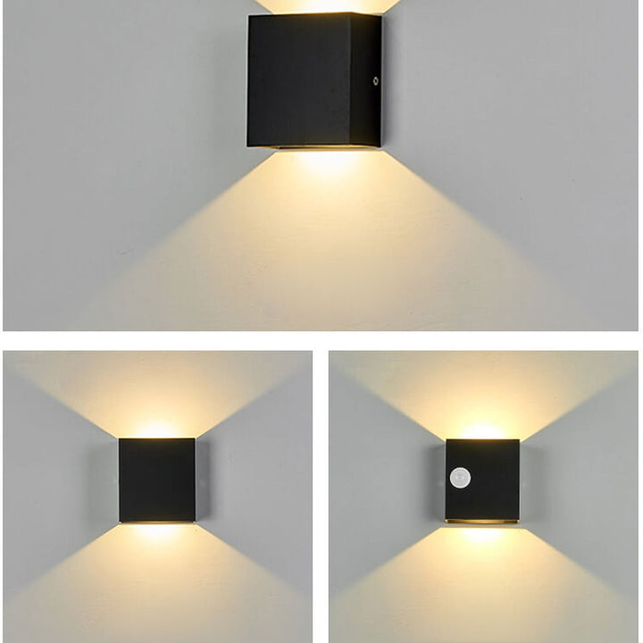 Lisslune | LumiGuard LED wall lamp with motion sensor – Modern outdoor lighting