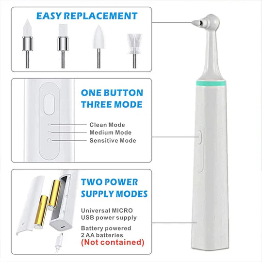 Lisslune | Tooth Plaque Remover | Effective, Portable & Ideal for Maintaining Healthy Gums and Teeth