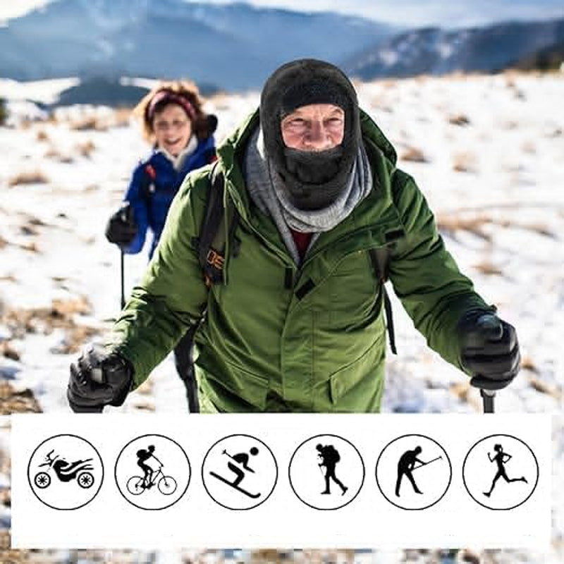 Lisslune | Ski mask with Sherpa hood