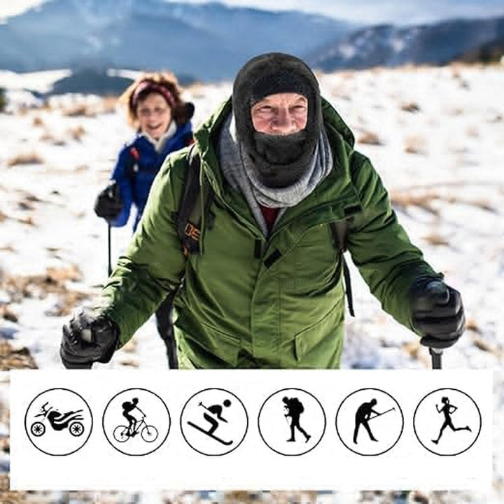 Lisslune | Ski mask with Sherpa hood