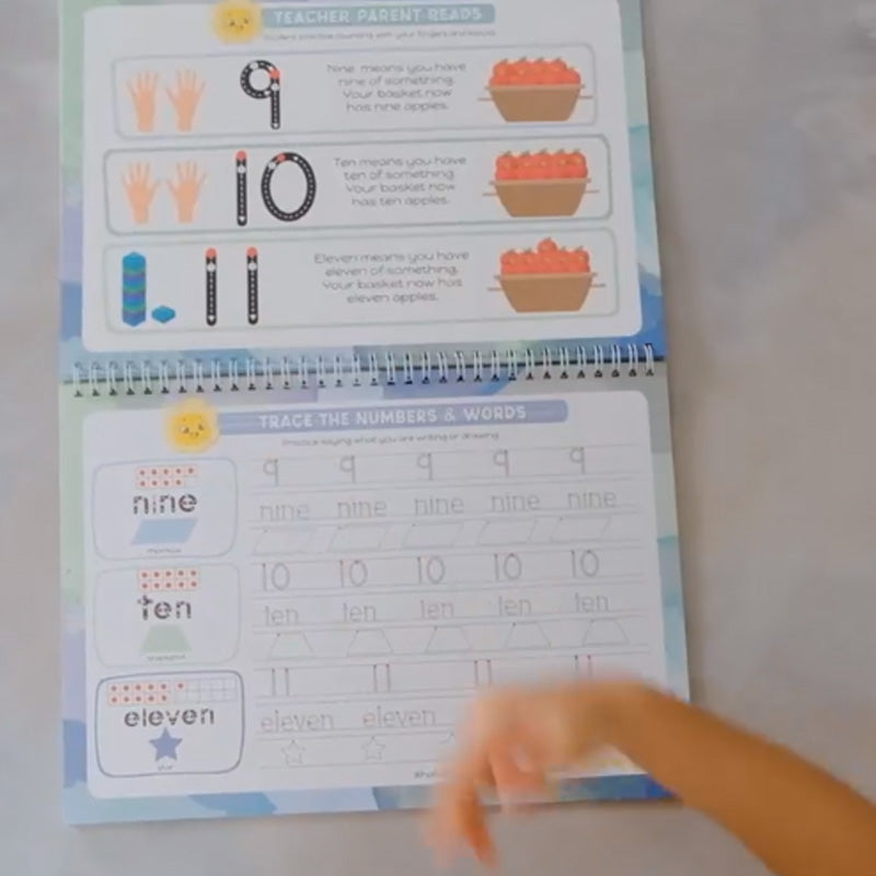 Lisslune | Reusable ribbed handwriting workbooks