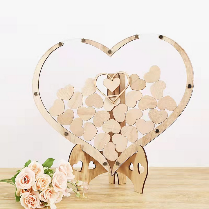 Lisslune | Wood Heart Ornament