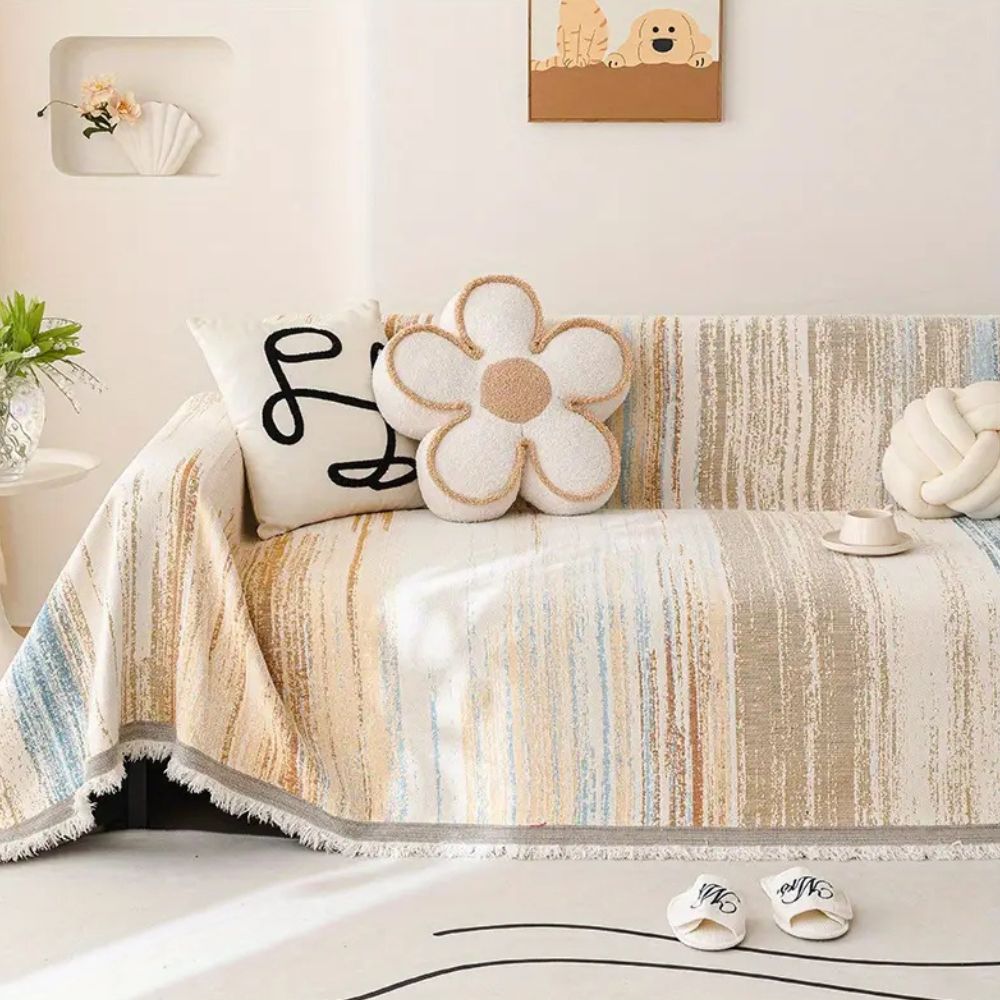 Lisslune | Serene Stripes Sofa Cover