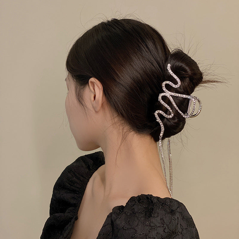 Lisslune | Snake Hair Clip with Rhinestones