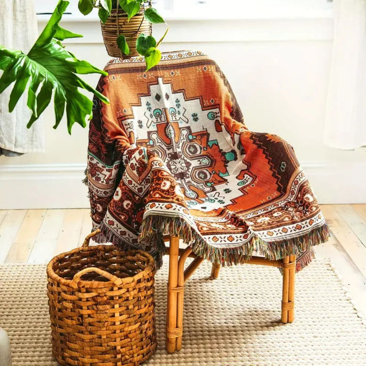 Lisslune | Boho Chic Patterned Throw Blanket