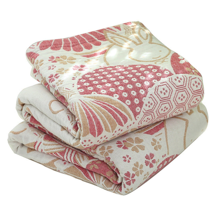 Lisslune | Joyful Haven Four-Layer Cotton Blanket