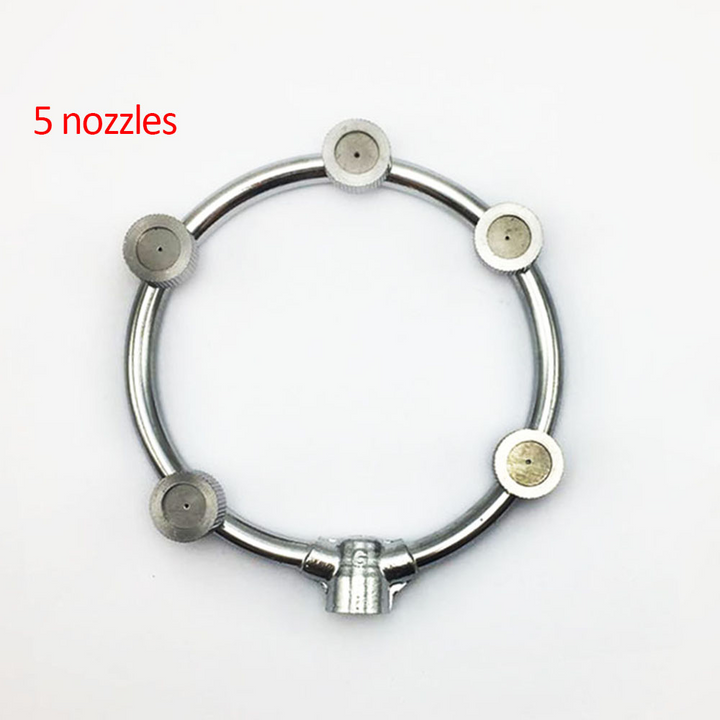 Lisslune | High pressure stainless steel ring multi nozzle – Efficient spray attachment for garden irrigation