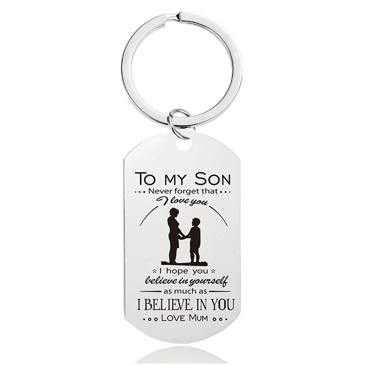 Lisslune | Mother's Day Engraving Metal Keychain with Box