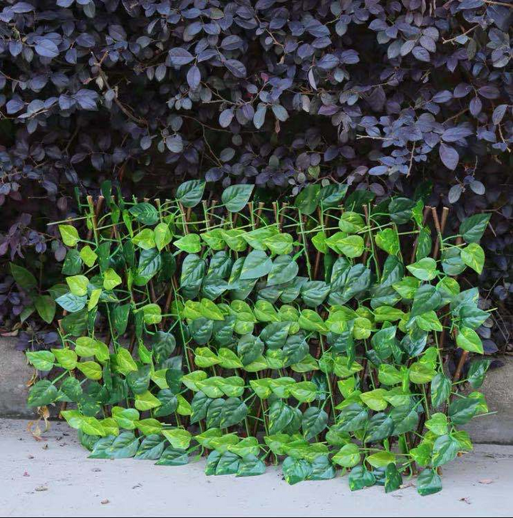 Lisslune | Artificial Garden Fence with Ivy – Flexible Privacy Screen for Balcony and Terrace