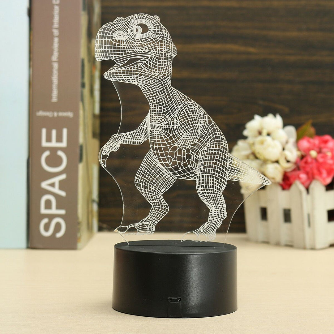 Lisslune | Dinosaur Night light - 3D Dinosaur Light - T Rex Night Light