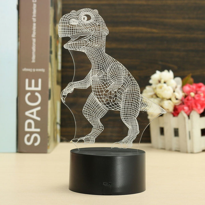 Lisslune | Dinosaur Night light - 3D Dinosaur Light - T Rex Night Light