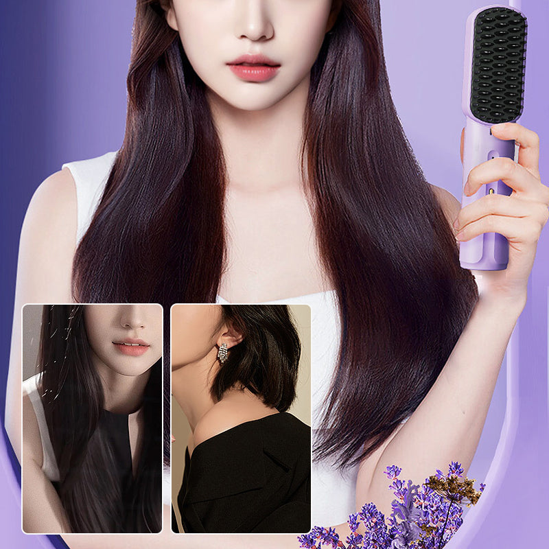 Lisslune | Portable negative ion hair straightener comb