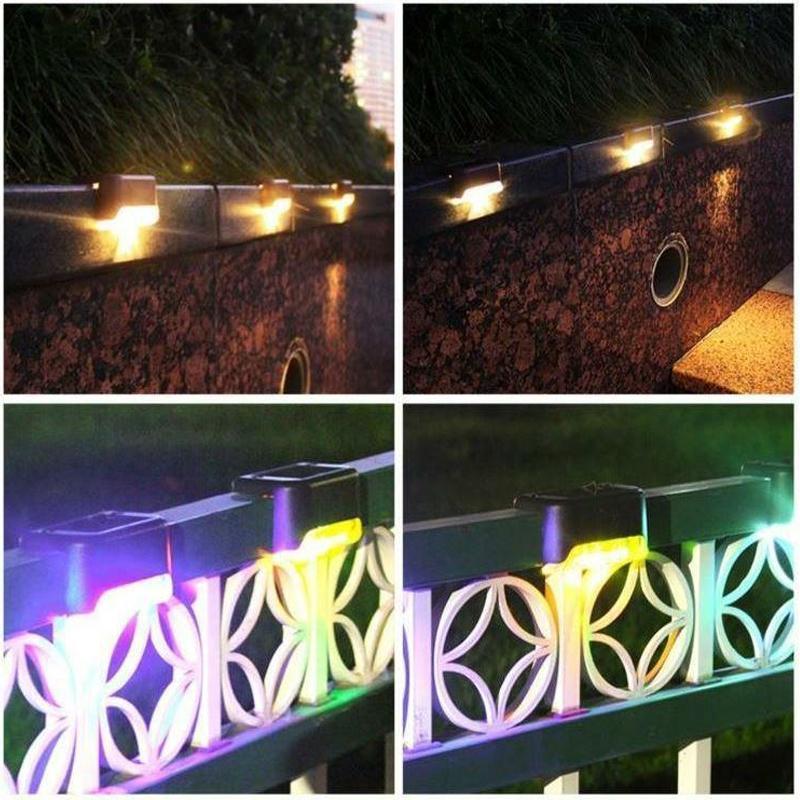 Lisslune | Waterproof Stair Solar Lights for Outdoors (4 pieces)