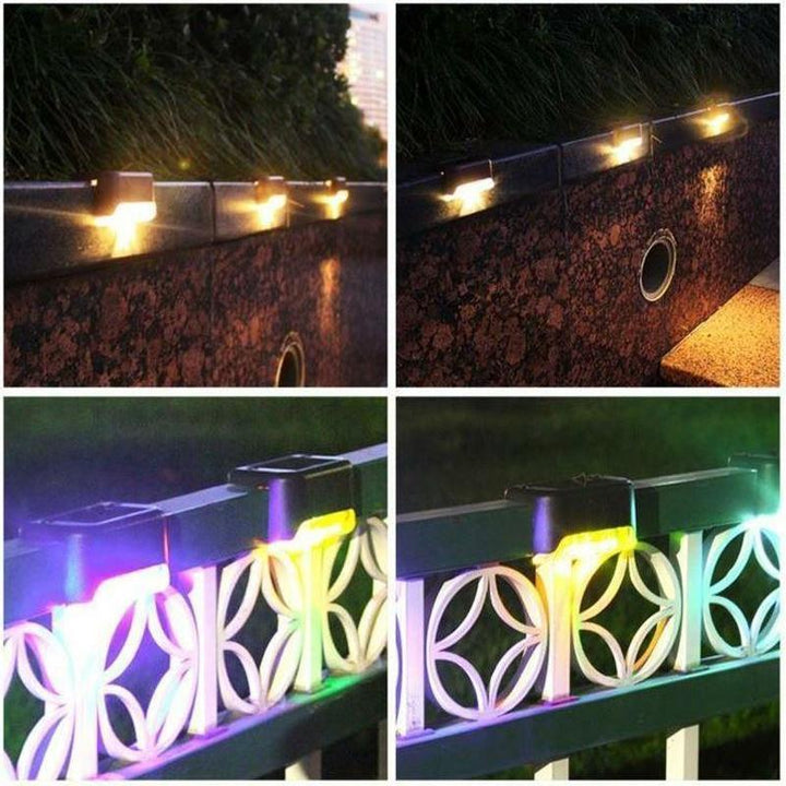 Lisslune | Waterproof Stair Solar Lights for Outdoors (4 pieces)