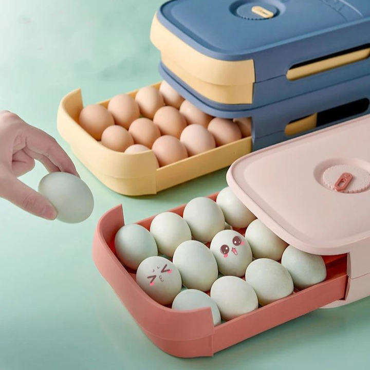 Lisslune | FridgeNest Egg Drawer – Organization & Freshness for 20 Eggs