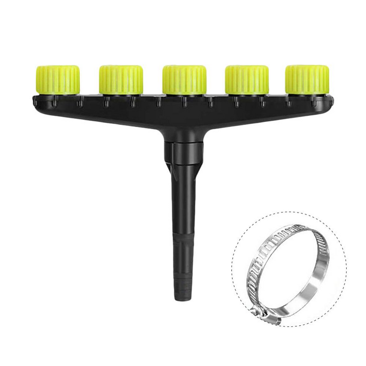 Lisslune | Multifunctional garden spray nozzle with 3 and 5 hole settings - for watering and garden care