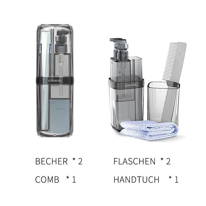 Lisslune | 8 in 1 Creative Portable Travel Washing Cup Set