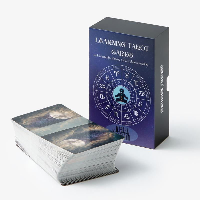 Lisslune | Learning cards Tarot deck with meanings on it