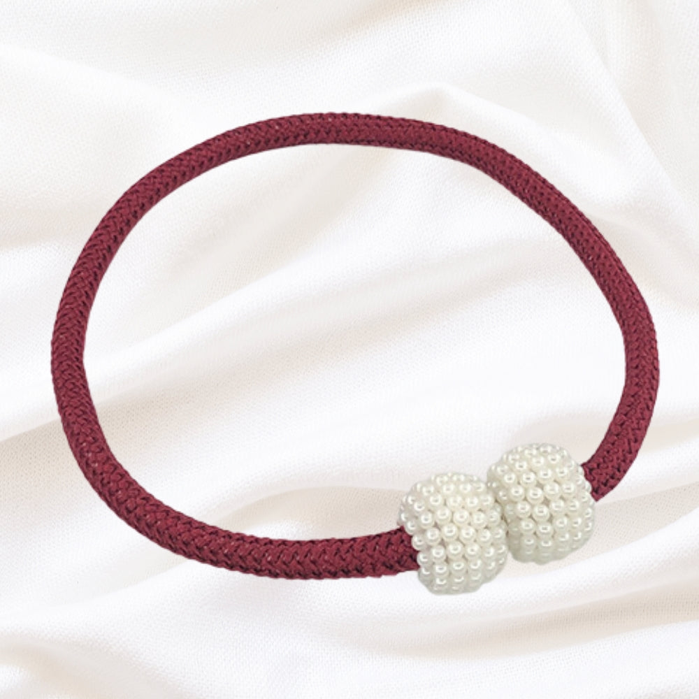 Lisslune | Magnetic Pearl Curtain Tie Back | 2pcs Set