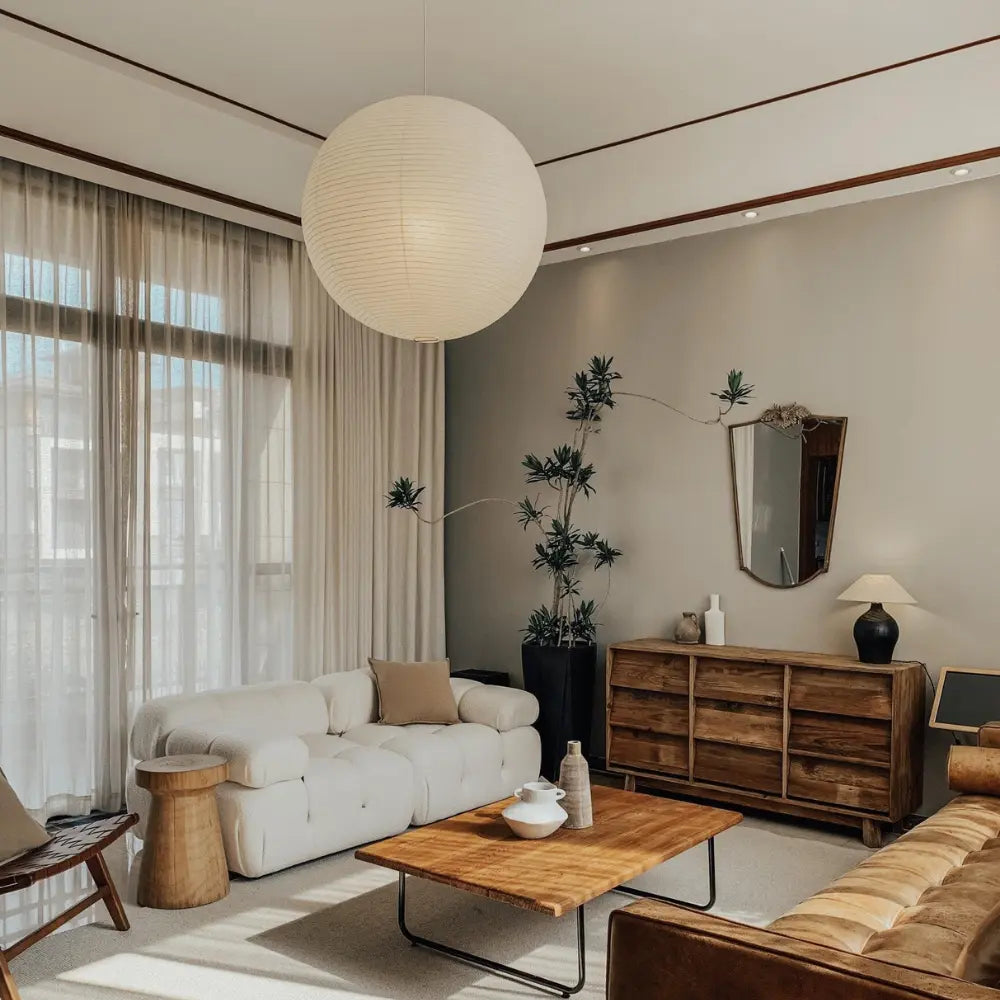 Lisslune | Seiran Pendant - Minimalist Japandi Hanging Lamp