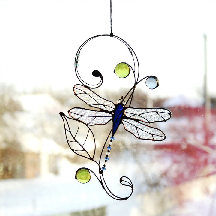 Lisslune | Butterfly Dragonfly Glass Pendant