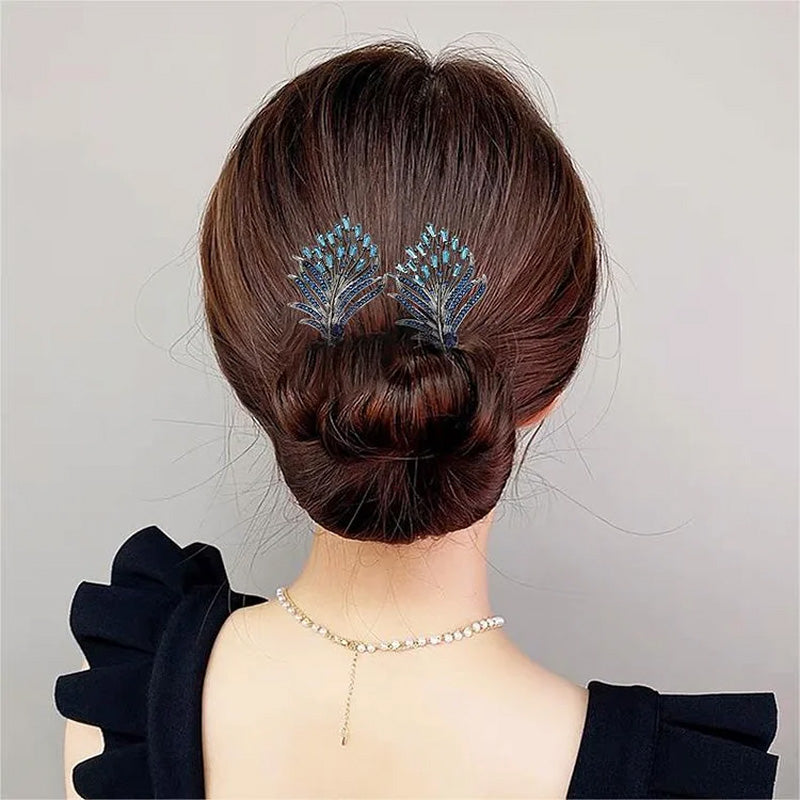 Lisslune | Rhinestone Flower Hair Clip