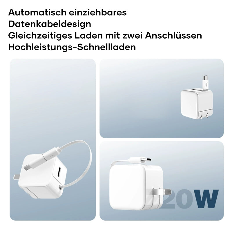 Lisslune | Charger with retractable charging cable